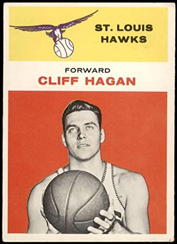 1961 Fleer 18 Cliff Hagan St. Louis Hawks (Kosárlabda Kártya) VG Hawks Kentucky