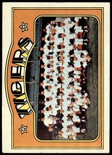 1972 Topps 487 Tigrisek Csapata Detroit Tigers (Baseball Kártya) VG/EX Tigrisek