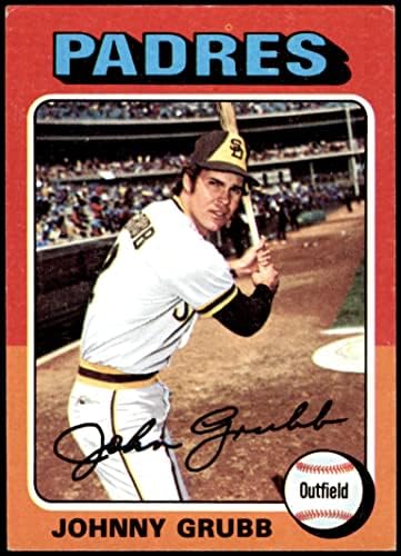 1975 Topps 298 Johnny Grubb San Diego Padres (Baseball Kártya) VG/EX Padres