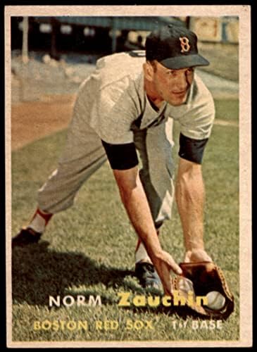 1957 Topps 372 Norm Zauchin Boston Red Sox (Baseball Kártya) EX Red Sox