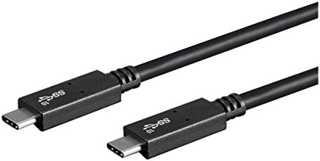 Monoprice USB-C-USB C 3.1 Gen 2 Kábel - 1 Mérő (3.3 Láb) - Fehér | Gyors Töltés, 10 gbps, 5A, 30AWG, C Típusú, Kompatibilis