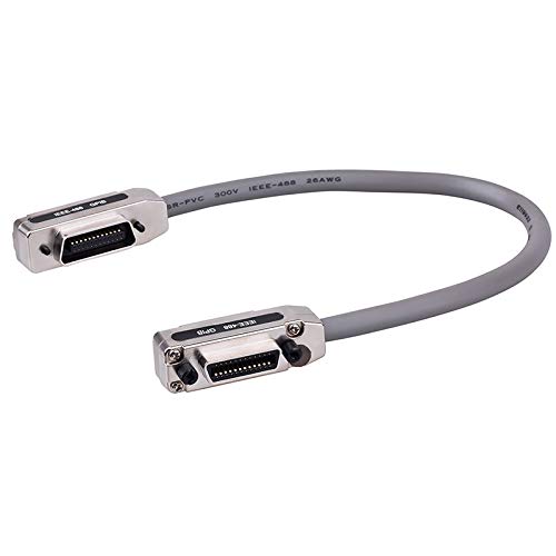 Xximuim IEEE-488 Kábel GPIB Kábel Fém Csatlakozó Adapter Plug and Play 1/1.5/2 Mérő (1,5 Méter)