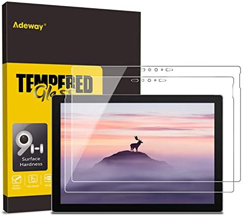 Adeway (2 Csomag) A Microsoft Surface Pro 7 Plus/Surface Pro 7-12.3 hüvelykes Képernyő Védő csak,Pontos Kivágás/Edzett Üveg/Ultra