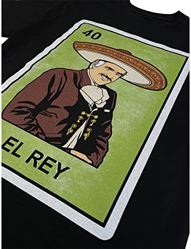 ShirtBANC El Rey De Mexico Férfi Ing Legenda Mexikói Énekes-Kártya Tee