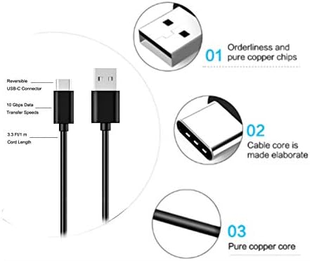 USB-C Töltő Töltő kábel Kábel Alkalmas Bose Keretek Tempó, Bose 700/QC45, Sleepbuds II., QuietComfort Fülhallgató, Bose Sport