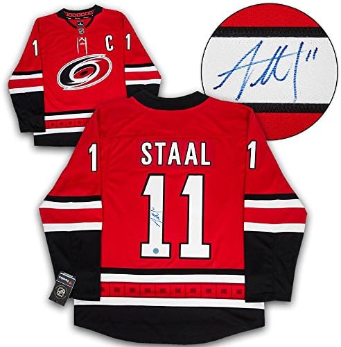 Jordan Staal Carolina Hurricanes Dedikált Fanatikusok Jersey - Dedikált NHL-Mezek