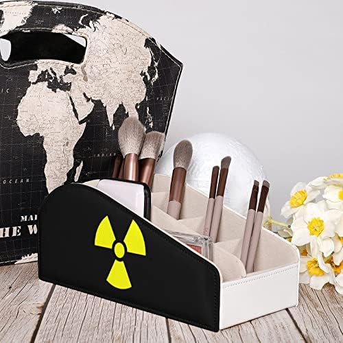 Nukleáris Sugárzás PU Bőr Ellenőrzési Tároló Doboz Multi-Funkcionális Asztali Szervező a TV Távirányító Jogosultjai