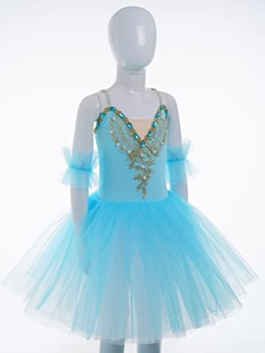 Aislor Lányok Kombiné Szoknyás Harisnyát Profi Balett Tütü Ruha Swan Lake Tánc Balerina Jelmez Dancewear