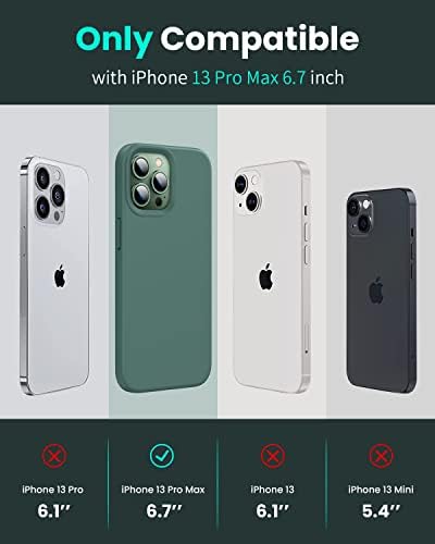 OuXul iPhone 13 Pro Max Esetben, tok iPhone 13 Pro Max 6.7 Inch (2021-Ig), Ütésálló Folyékony Szilikon Telefon Esetében [Anti-Semmiből