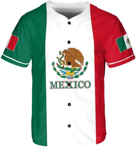 Személyre szabott Mexikó Mexikói Baseball Jersey-ben, a Mexikói Baseball Jersey a Férfiak, a Nők, a Mexikói Zászló Jersey