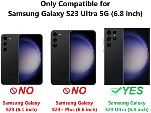 XNXCEVI Galaxy S23 Ultra 5G az Esetben a Gyűrű, Prémium Bőr hátlap Anti-Semmiből Ütésálló tok Samsung Galaxy S23 Ultra 6.8-Hüvelyk