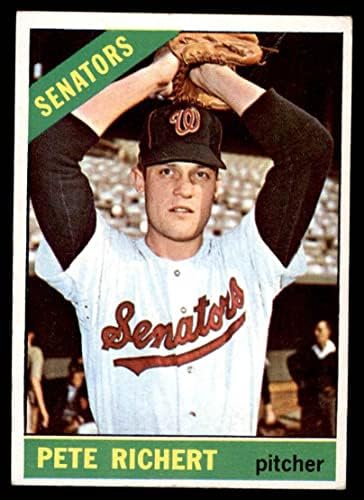 1966 Topps 95 Pete Richert Washington Senators (Baseball Kártya) VG Szenátorok