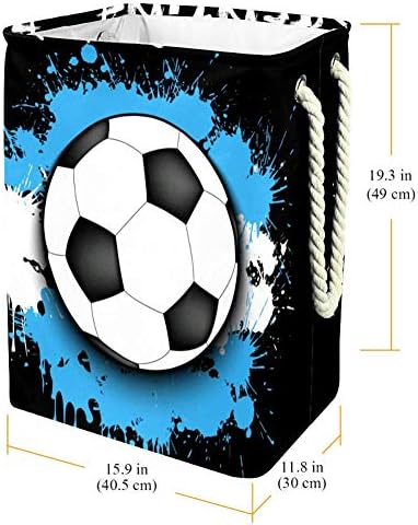Inhomer Argentína Zászló Futball-Labda Ellen Minta 300D Oxford PVC, Vízálló Szennyestartót Nagy Kosárban a Takaró Ruházat,