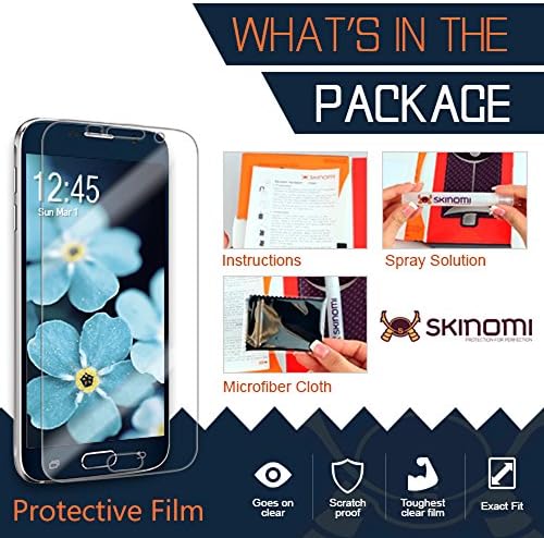Skinomi képernyővédő fólia Kompatibilis a Samsung Galaxy J3 (2018, J3 V, Csillag, Elérni az orbitális) Tiszta TechSkin TPU
