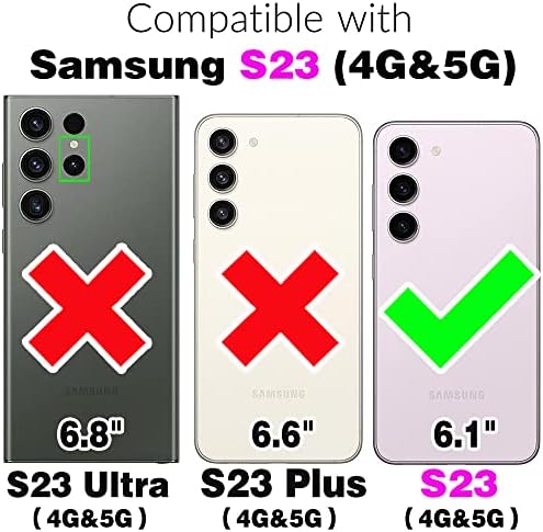 Kompatibilis a Samsung Galaxy S23 5G Tárca Esetben Zsinór Csuklópántot Kártya-Tartót, majd a Bőr Állni Multi-Function 2a-1