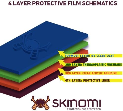 Skinomi Teljes Test Bőr Védő Kompatibilis a Samsung Galaxy Note 8.0 (N5100)(képernyővédő fólia + hátlap) TechSkin Teljes