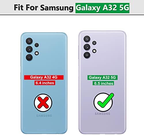 Galaxy A32 5G az Esetben, Samsung Galaxy A32 5G az Esetben a HD kijelző Védő fólia, nagy teherbírású Ütésálló Telefon Fedél
