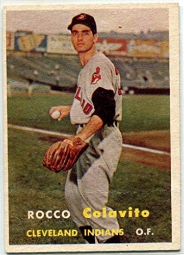 Rocky Colavito 1957 Topps Újonc Kártya 212 - Baseball Asztalon Kezdő Lapot
