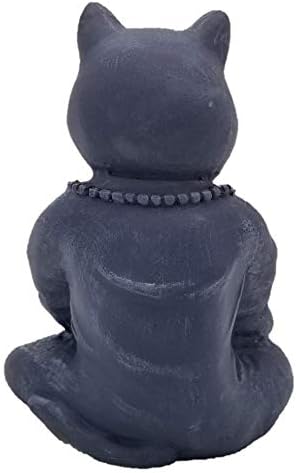 Buddha Macska Szobor Meditál Macska Figura Jelentenek a Zen Macska Emlékmű Vagy Lelki Dekoráció. Dhyana Mudra Jelentenek