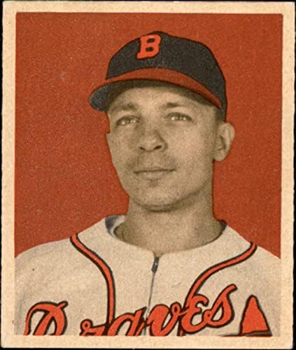 1949 Bowman 104 Eddie Büdös Boston Braves (Baseball Kártya) EX+ Bátrabbak