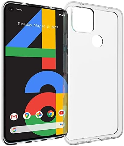 CAVEKEAP Google Pixel 4a 4G Világos, Telefon tok,Slim, Vékony Puha Szilikon TPU Bőr Rugalmas, Ütésálló Anti-Semmiből Védő