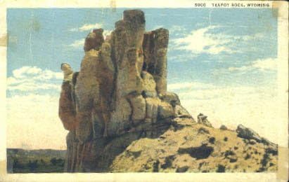 Teáskanna Rock, Wyoming Képeslap