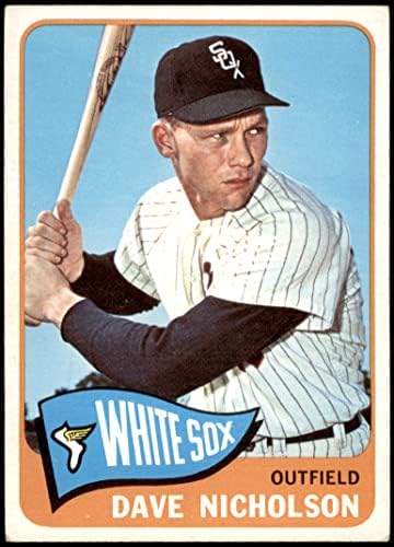1965 Topps 183 Dave Nicholson Chicago White Sox (Baseball Kártya) VG/EX+ White Sox
