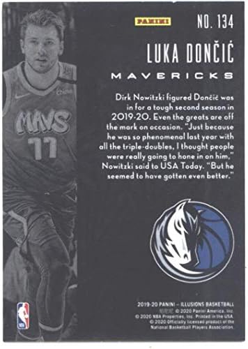 2019-20 Panini Illúziók 134 Luka Doncic Dallas Mavericks NBA-Kosaras Kártya NM-MT