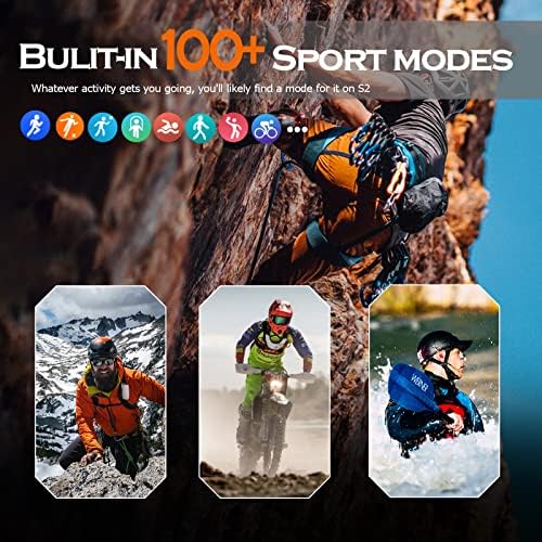 GAMSARO Okos Karóra Férfiaknak, Bluetooth Hívás Taktikai Szabadtéri Sportok Smartwatch Android iPhone Vízálló Fitness Óra,